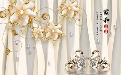 File gốc File tranh gốc tổng hợp tranh nền tường đẹp K96633 (AI/EPS) cho in ấn