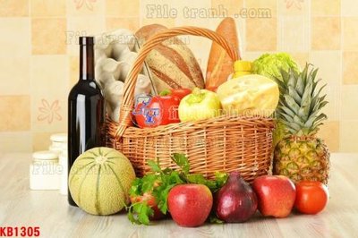 Tải file File in kính bếp KB1305 (gốc) chủ đề hoa sen