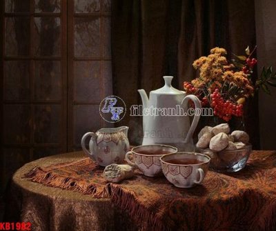 File in trần File in kính bếp KB1982 (bản gốc 3D) sống động