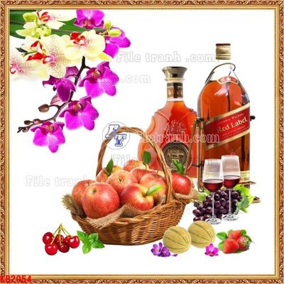 File gốc File in kính bếp KB2054 (in tráng gương) nghệ thuật