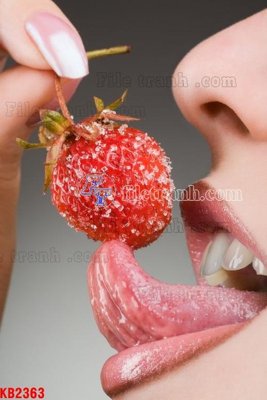 File tranh File in kính bếp KB2363 (bản gốc) in canvas