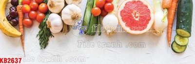 File tranh File in kính bếp KB2637 (ảnh gốc) không bị mờ