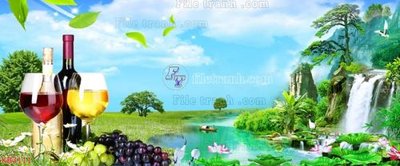 File tranh gốc File in kính bếp KB3111 (sắc nét từng chi tiết)