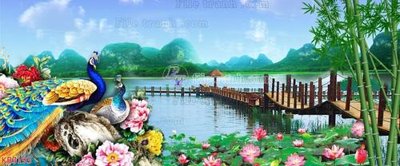 File tranh File in kính bếp KB3193 (ảnh gốc) in trần 3D