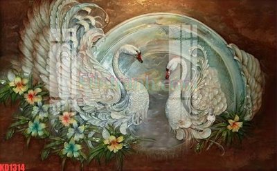 File tranh File gốc in tranh nền tường tổng hợp KD1314 (bản gốc) in lụa 3D
