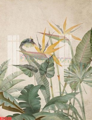 File gốc File gốc in tranh nền tường tổng hợp KD1539 (in lụa) hoa văn cổ điển