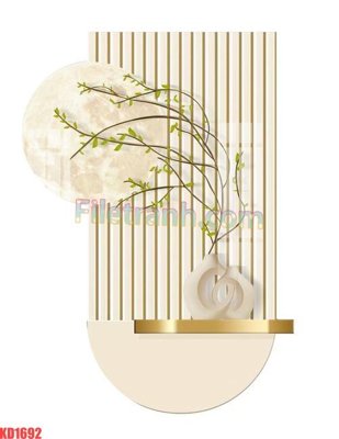 Download file gốc File gốc in tranh nền tường tổng hợp KD1692 (in lụa) hoa lá