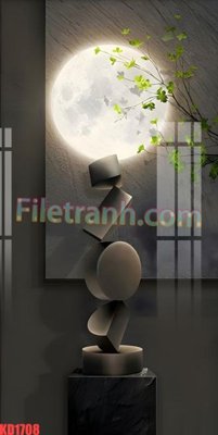 Tải file File gốc in tranh nền tường tổng hợp KD1708 (gốc) chủ đề hoa sen