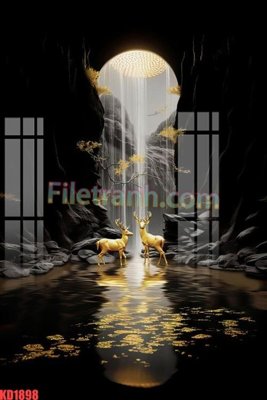 File gốc File gốc in tranh nền tường tổng hợp KD1898 (in mica) trang trí