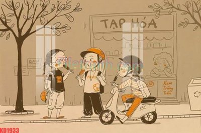 File tranh File gốc in tranh nền tường tổng hợp KD1933 (bản gốc) in lụa 5D