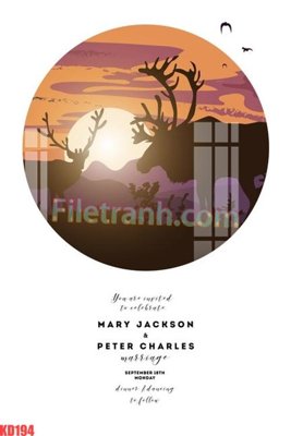 File gốc in ấn File gốc in tranh nền tường tổng hợp KD194 chất lượng vượt trội