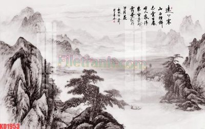 File gốc in mica File gốc in tranh nền tường tổng hợp KD1953 chất lượng