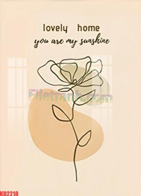 File gốc File gốc in tranh nền tường tổng hợp KD2218 (cho in 3D) độc đáo