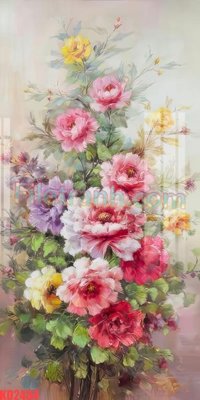 File tranh gốc in trần nhà File gốc in tranh nền tường tổng hợp KD2434 3D