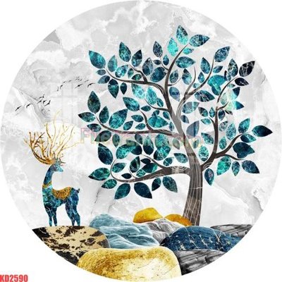 File in mica File gốc in tranh nền tường tổng hợp KD2590 (bản gốc) sắc sảo