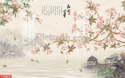 File PSD File gốc in tranh nền tường tổng hợp KD2720 (gốc) cho designer