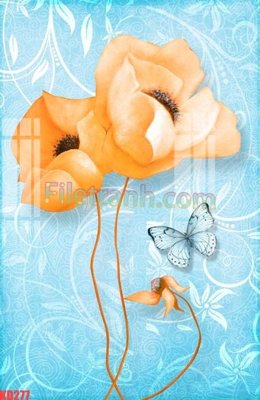 File in mica File gốc in tranh nền tường tổng hợp KD277 (bản gốc) làm vách ngăn