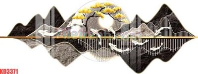 Ảnh gốc File gốc in tranh nền tường tổng hợp KD3371 (độ nét cao) in tráng gương