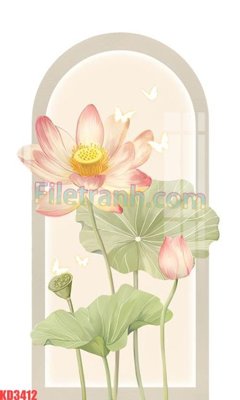 Tệp tin gốc File gốc in tranh nền tường tổng hợp KD3412 (dùng cho in) File gốc in tranh nền tường tổng hợp KD3412