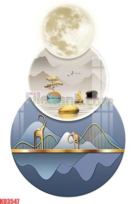 File tranh PSD File gốc in tranh nền tường tổng hợp KD3547 chất lượng cao