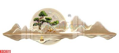 File tranh File gốc in tranh nền tường tổng hợp KD3611 (gốc) in backlit film