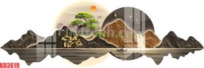 File PSD File gốc in tranh nền tường tổng hợp KD3619 (gốc) nhiều lớp (multi-layer)