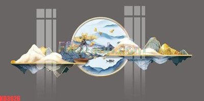 File PSD File gốc in tranh nền tường tổng hợp KD3626 (bản gốc) cho nhà in