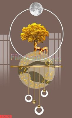 File ảnh gốc File gốc in tranh nền tường tổng hợp KD3629 (chuyên in mica)