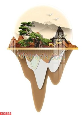 File gốc File gốc in tranh nền tường tổng hợp KD3634 (trang trí) phòng ngủ