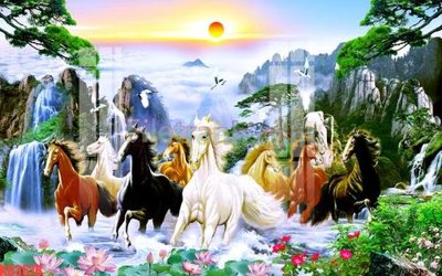 File tranh in trần File gốc in tranh nền tường tổng hợp KD3678 (ảnh gốc siêu nét)