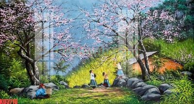 File in trần File gốc in tranh nền tường tổng hợp KD3719 (bản gốc) phong cảnh