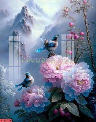 File gốc in ấn File gốc in tranh nền tường tổng hợp KD3802 độ phân giải cao