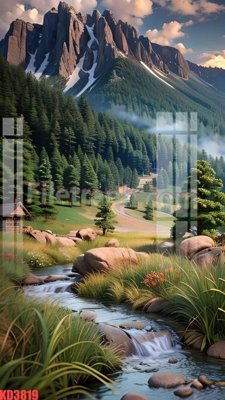 File ảnh File gốc in tranh nền tường tổng hợp KD3819 (gốc) cho trang trí nhà hàng