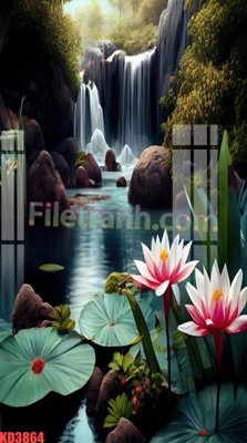 File gốc in ấn File gốc in tranh nền tường tổng hợp KD3864 độ phân giải cao