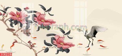 File gốc File gốc in tranh nền tường tổng hợp KD3902 (in lụa) hoa văn cổ điển