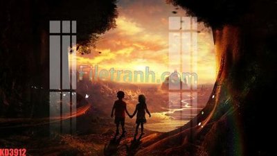 File tranh File gốc in tranh nền tường tổng hợp KD3912 (gốc) chủ đề thành phố