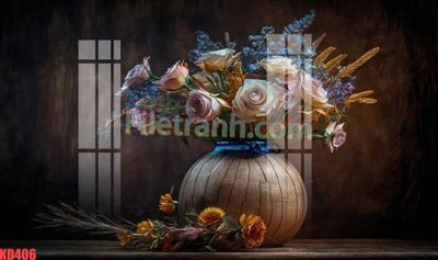 File gốc File gốc in tranh nền tường tổng hợp KD406 (phong cách) cổ điển