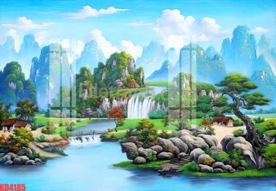 File tranh File gốc in tranh nền tường tổng hợp KD4185 (bản gốc) treo quán cafe