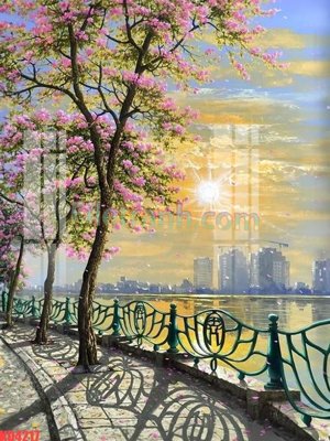 File tranh File gốc in tranh nền tường tổng hợp KD4217 (gốc) chủ đề thành phố