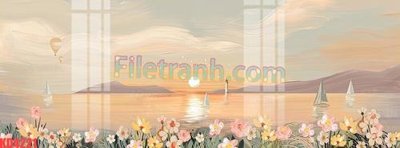 File in trần File gốc in tranh nền tường tổng hợp KD4221 (bản gốc) 5D