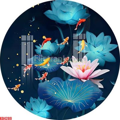 File PSD File gốc in tranh nền tường tổng hợp KD4289 (gốc) cho designer