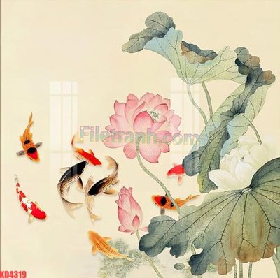 File tranh gốc File gốc in tranh nền tường tổng hợp KD4319 (bản quyền) file PSD