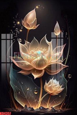 File in trần File gốc in tranh nền tường tổng hợp KD4357 (file gốc) hoa văn 3D