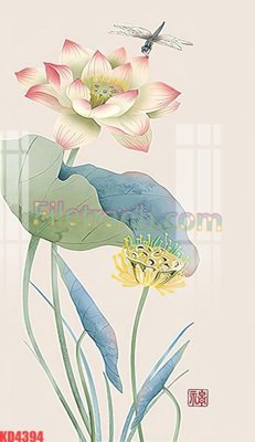 Download file gốc File gốc in tranh nền tường tổng hợp KD4394 (in mica) trong suốt