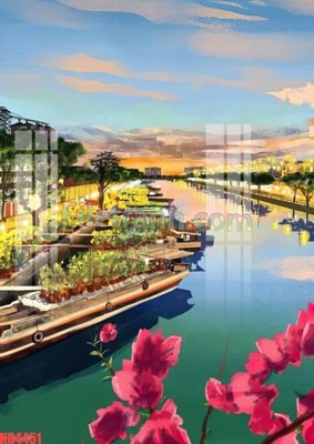 Tải file File gốc in tranh nền tường tổng hợp KD4451 (gốc) làm file in ấn