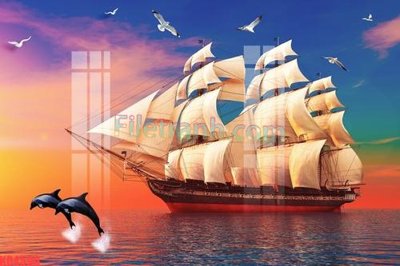 File in trần File gốc in tranh nền tường tổng hợp KD4590 (bản gốc) mây trời