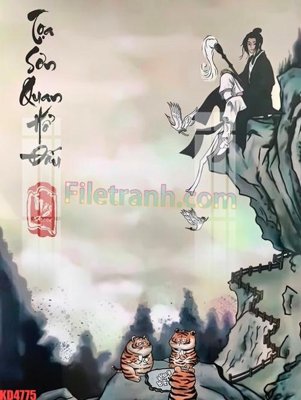 Tải file File gốc in tranh nền tường tổng hợp KD4775 (gốc) chủ đề phong thủy