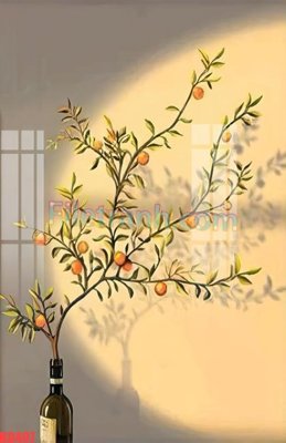 File in trần File gốc in tranh nền tường tổng hợp KD497 (bản gốc 3D) sống động