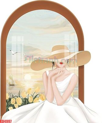 File in mica File gốc in tranh nền tường tổng hợp KD4997 (bản gốc) sắc sảo