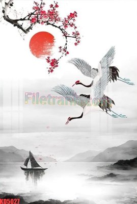 File tranh File gốc in tranh nền tường tổng hợp KD5027 (gốc) chủ đề trừu tượng